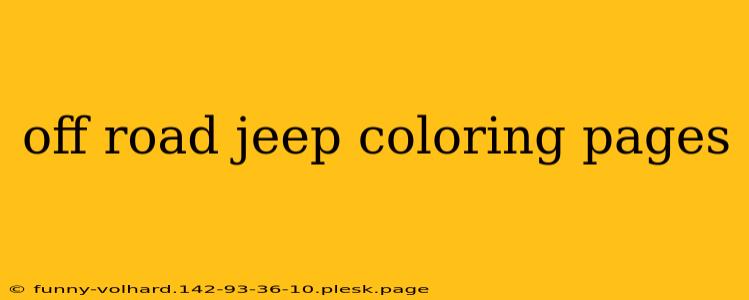 off road jeep coloring pages