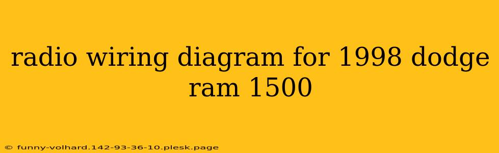 radio wiring diagram for 1998 dodge ram 1500