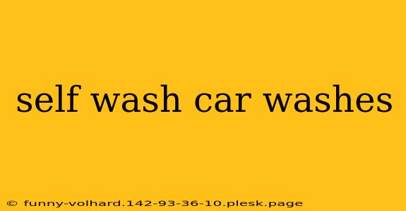 self wash car washes