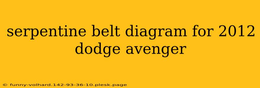 serpentine belt diagram for 2012 dodge avenger