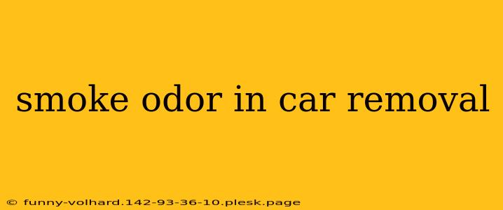 smoke odor in car removal