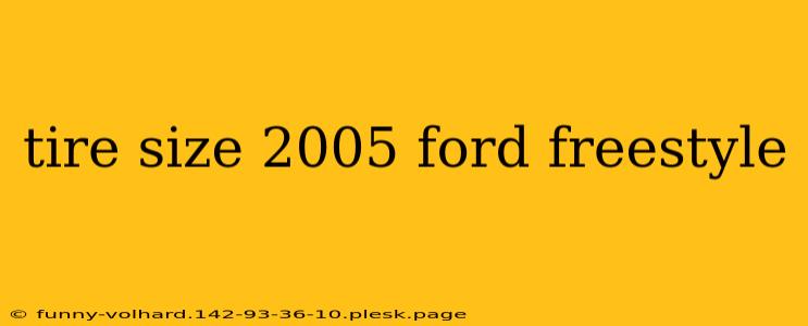 tire size 2005 ford freestyle