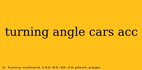 turning angle cars acc