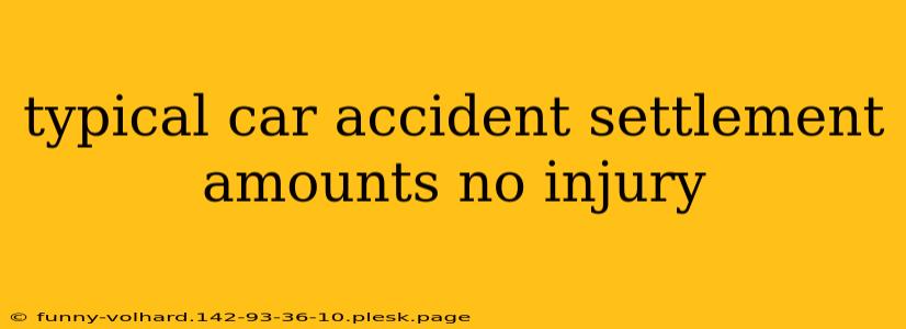 typical car accident settlement amounts no injury