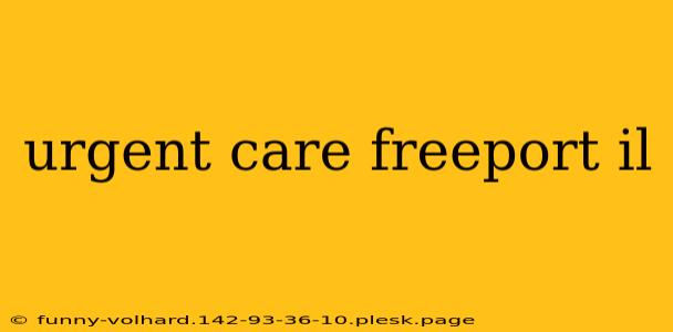 urgent care freeport il