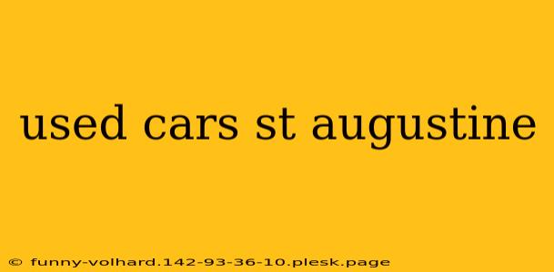 used cars st augustine