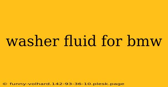 washer fluid for bmw