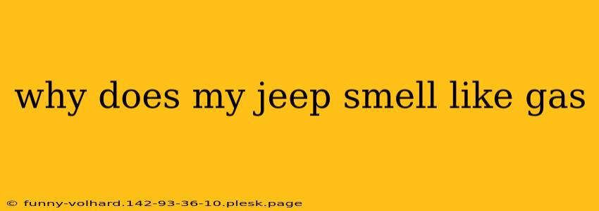 why does my jeep smell like gas